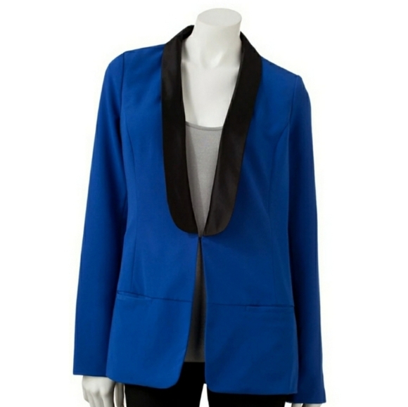 Rock & Republic Colorblock Tuxedo Blazer - Picture 2 of 16